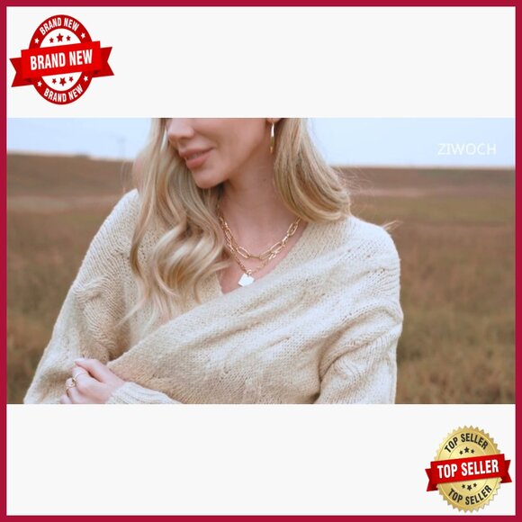 Knee Length Cable Knit Cardigan Sweater Open Front Loose Fit with Pockets - Picture 6 of 7